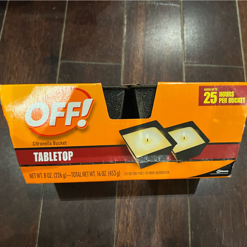 NWT OFF! Tabletop Citronella Bucket